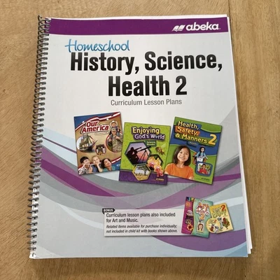 Abeka Homeschool History Science Health 2 Curriculum Lesson Plans 2018 - Image 1 of 3
