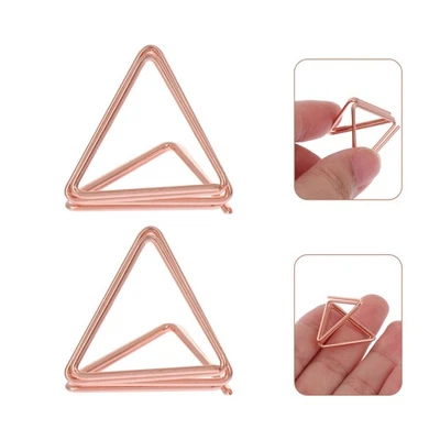 25Pcs Double Triangle Memo Clips Photo Clips Business Cards Clamps Memo Clips - Image 1 of 4