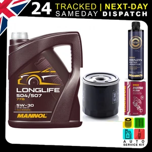 5W-30 5L ENGINE OIL & FILTER | FLUSH ADDITIVE | NISSAN Juke NV200 Note Qashqai - Picture 1 of 5