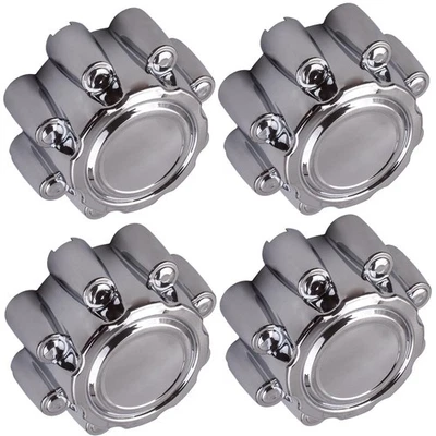 4x 8 Lug Chrome Wheel Center  Hub Caps For Ford F250 1999-2005  1C341A096BA - Image 1 of 4