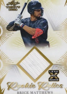2023 Leaf Trinity Brice Matthews #RR-11 Rookie Relics Houston Astros - Picture 1 of 2