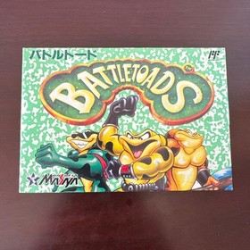 [Good condition/Popular work] Battletoads Famicom software Oni Rare Messiah