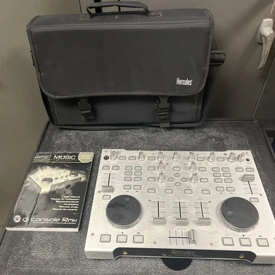 Hercules Dj Console Rmx Dj Controller 4-in/4-out Audio w/carrying case Untested - Image 1 of 4