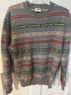 Vintage Le Tigre Sweater Mens Extra Large Gray 90s Style Sweatshirt Sm Pullover - Image 1 of 4