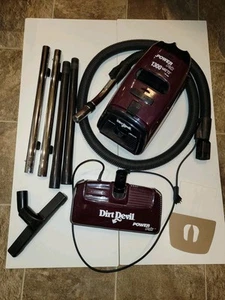 Royal Dirt Devil Can Vac Vacuum Model#2160CA Burgundy 1300W/10amp Works! - Picture 1 of 14