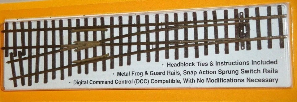 Micro Engineering 15-105 HOn3 Code 70 # 6 Frog Left Hand Switch Turnout - Image 1 of 1