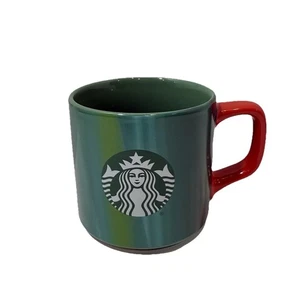 Starbucks 2022 Holiday Keramik Tasse 11oz grün rot festlich Sammeltasse Design - Bild 1 von 6
