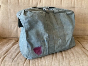USAF Vietnam Era Distressed Duffel Flyers Kit Bag Aviator Pilot Cotton Canvas - Picture 1 of 10