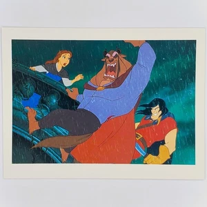 Beauty and the Beast Postcard Belle Gaston Princess Villain Disney Lumiere Clock - Picture 1 of 2