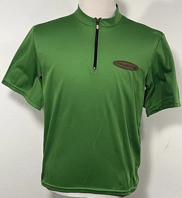 Camiseta deportiva de ciclismo Sugoi para hombre talla XL verde liso 1/4 cremallera bolsillo trasero  Foto 1 de 4