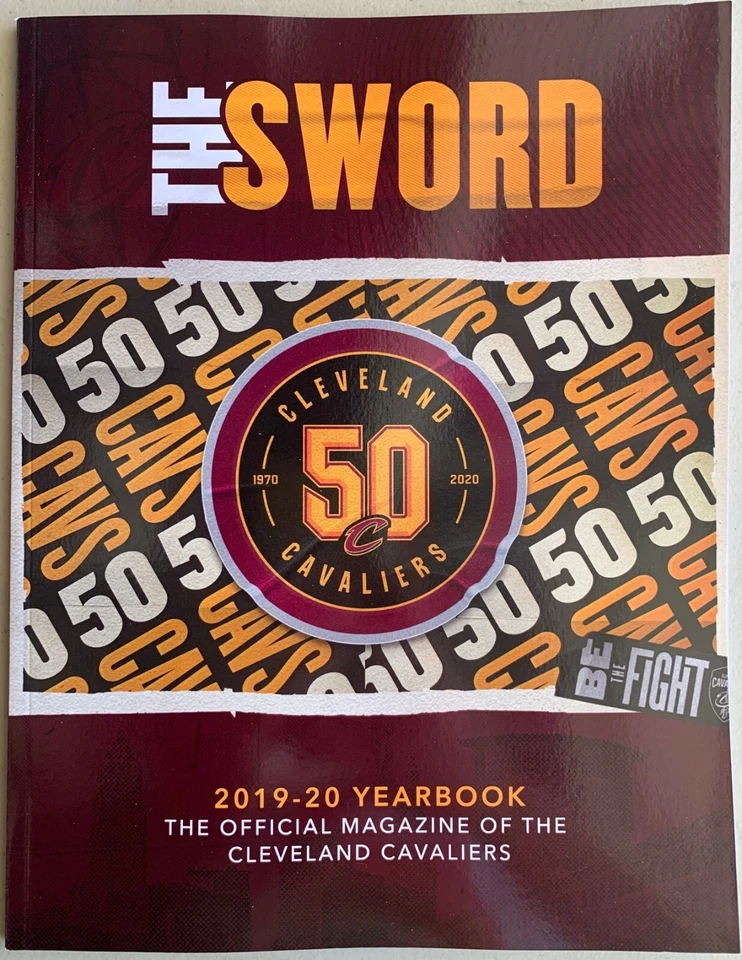 2019-2020 CLEVELAND CAVALIERS YEARBOOK 50TH ANNIVERSARY "THE SWORD" 112 PGS NBA - Image 1 of 1
