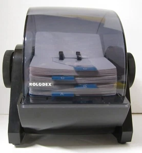 Rolodex DRF 24C Rotating Index Card File with Original Cards - Bild 1 von 7