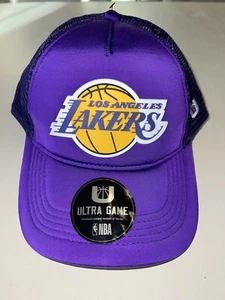 NBA Los Angeles Lakers Purple Uktra Game Trucker Hat Cap Snapback - Picture 1 of 6