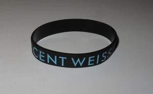 Original WINCENT WEISS Armband / Silikonarmband " WW " schwarz / hellblau NEU - Bild 1 von 5