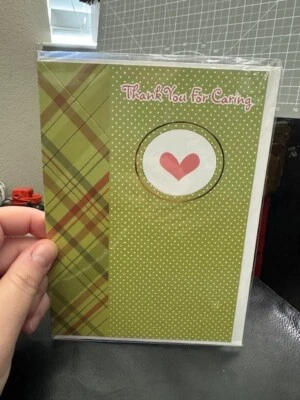 Special Thoughts Thank You For Caring Card & Envelope New!!!