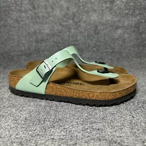 Birkenstock Women's Gizeh Birko-Flor Graceful Matcha Size 39 US 8 NEW - Picture 1 of 9