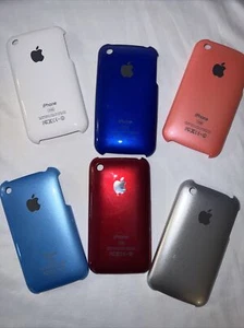 Bundle Of 6 iPhone3 16GB CASES White/Silver/Blue/Red/Coral/Ice Blue VINTAGE - Picture 1 of 17