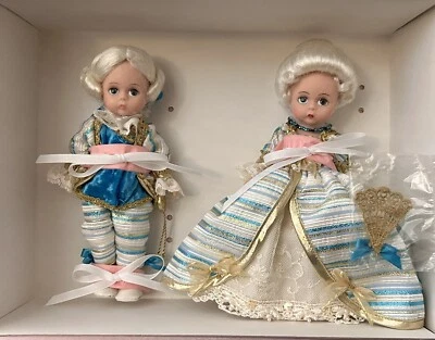 "Juego de muñecas vintage 1991 Madame Alexander 8"" George & Marsha Washington 79540 NIOB Foto 1 de 4