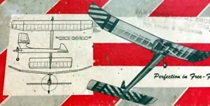 Berkeley MINI HOGAN 45 PLAN for 1/2A Nostalgia Era 45" Span FF Model Airplane - Picture 1 of 6