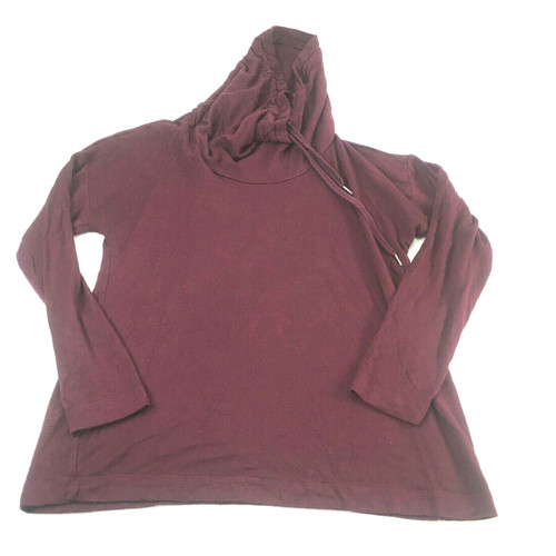 VETEMENTS Splendido Swaeter donna piccolo rosso pullover collo cappuccio felpa oversize comodo