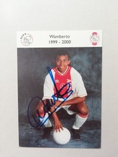 Wamberto + orig. sign. Autograph Autograph Card + Ajax Amsterdam Liège Brazil
