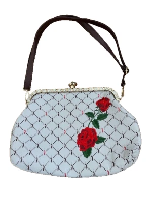 De Colección Bebé Phat Cartera Gato Bling Tachonado Y2K Rojo Rosa Correa Ajustable Bolso de Mano N Foto 1 de 4