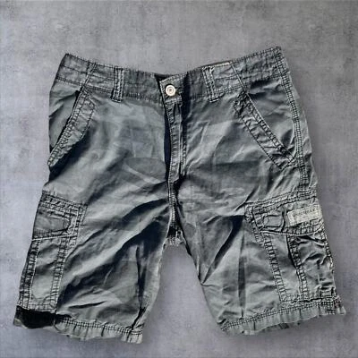 Y2K baggy UnionBay dark gray camo cargo shorts men’s 32 - Image 1 of 4