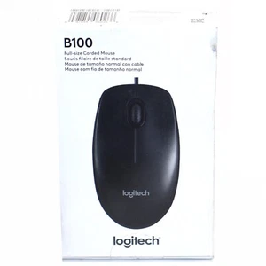 Logitech B100 (910-001439) Corded Optical USB Mouse Corded - Picture 1 of 3