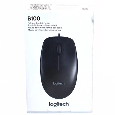Logitech B100 (910-001439) Corded Optical USB Mouse Corded - Image 1 of 3