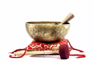 12 Zoll Singschale-Himalaya-Singschale-Buddha graviert-Tbetanische Schalen Heilung - Bild 1 von 4