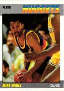 MIKE EVANS 1987-88 Fleer Basketball #36 BUY ANY 2 ITEMS FOR 50% OFF   B205R1S25P
