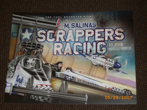 2019 MIKE SALINAS "SCRAPPERS" VERSION 2 TOP FUEL NHRA POSTCARD Cover