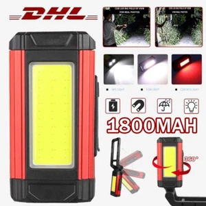 COB LED KFZ Arbeitsleuchte Werkstattlampe Akku Handlampe Taschenlampe mit Magnet - Bild 1 von 24
