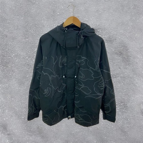 A BATHING APE (BAPE) Parka montagna A BATHING APE taglia S poliestere nero 001Lji301015M uomo #DL 17B