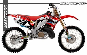 Maxcross Design Graphic kit Full Decal FOR HONDA 2002-2007 CR125R CR250R CRF450R - Picture 1 of 2