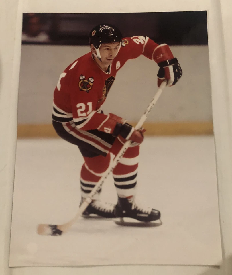 Suéter Rojo Acción Stan Mikita Chicago BLACKHAWKS 11x14 FOTO #3 Foto 1 de 1