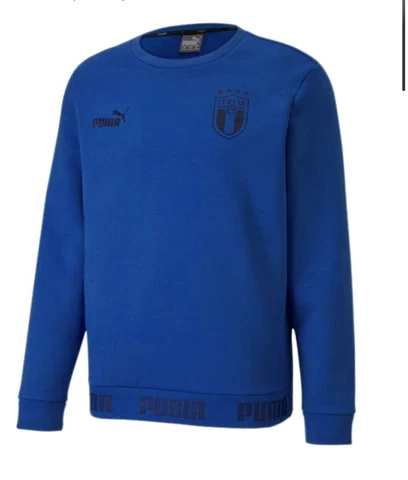 NEW Men's PUMA FIGC Italia Italy World Cup Soccer Crewneck Sweatshirt XL Cover