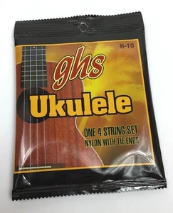 GHS Nylon Ukulele Strings Hawaiian Ukulele H-10 Concert Soprano / 4 String Set - Picture 1 of 4