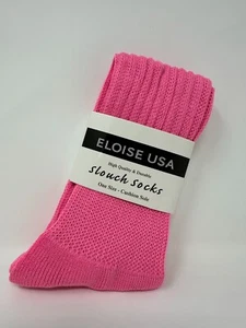 Eloise USA Wool Unisex Slouch Socks (9-11, Pink) (18931) A3(A224T) - Picture 1 of 2