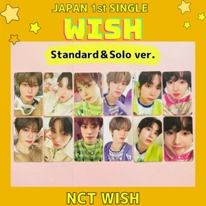 NCT WISH WISH JAPÓN 1a ÚNICA tarjeta Phoro estándar TODOS los miembros etiqueta de imagen en solitario - Imagen 1 de 50