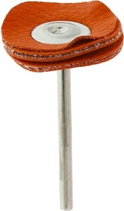 20 Stück SE Polierscheibe mit Dorn 1/8 Schaft 1 Zoll Durchmesser Leder MC11 - Bild 1 von 1