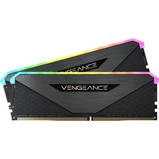32GB (2x16GB) Corsair DDR4 Vengeance RGB RT Gunmetal PC4-28800 (3600) Non-ECC