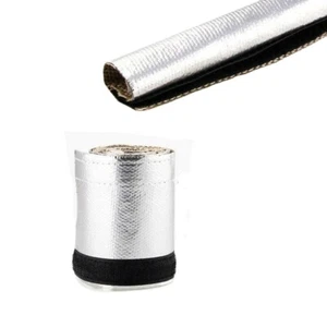 3" ID Metallic Insulated Heat Shield Sleeve Wire Hose Cover Wrap Loom Tube 3.3FT - Picture 1 of 5