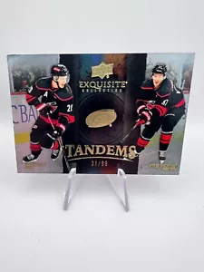 Aho/Svechnikov - 2024-25 Exquisite Tandems #ET-AS Gold /99 Hurricanes - Bild 1 von 3