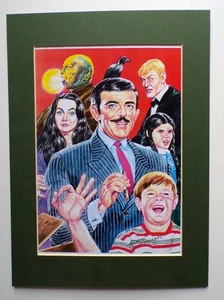 THE ADDAMS FAMILY & WEDNESDAY Artist Signed Print Morticia Gomez WALT HOWARTH - Imagen 1 de 4