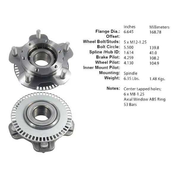 For Suzuki Grand Vitara 01-05 Wheel Bearing and Hub Assembly C-Tek Front - Изображение 1 из 1