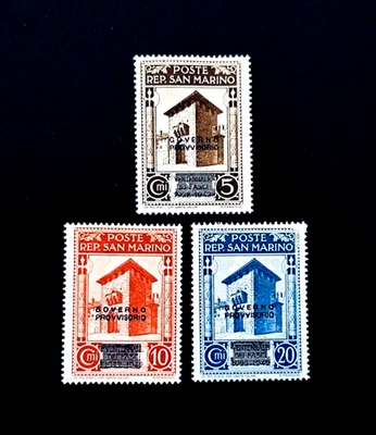 SAN MARINO Stamp Lot - 1943 St Francis Gate Overprint Fascism Fall r65 - Image 1 of 2