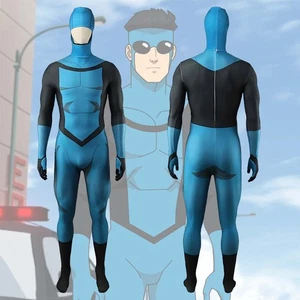 Conjunto Completo Disfraz Cosplay Invincible Mark Grayson Azul Body - Imagen 1 de 10