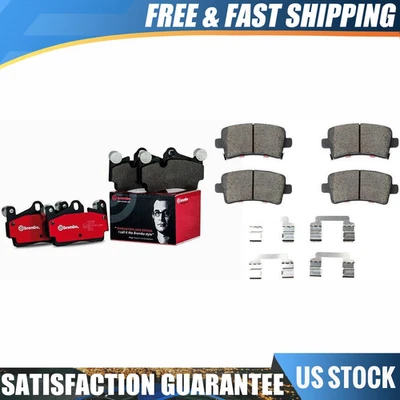 Juego de 8 pastillas de freno de disco delanteras traseras Brembo para Cadillac XTS 2013-2017 Foto 1 de 4