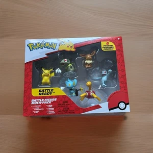 Pokemon Battle Figure Multipack Pack de 6 - Ev, Pikachu, Pottrot, Milza, Sheinux - Imagen 1 de 2